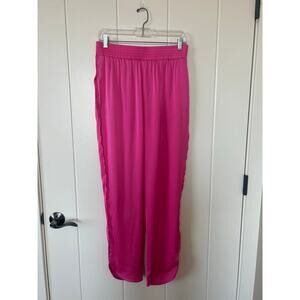 Ee:some Satin Hot Pink Joggers Size L